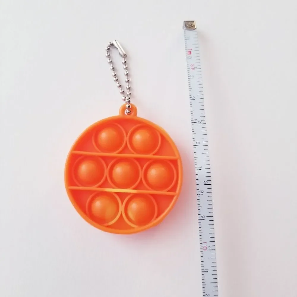 NEW Simple dimple fidget pop it key chains
